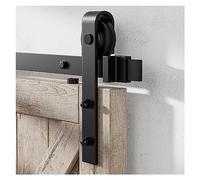 Kit coulissant Ensemble de rouleaux de quincaillerie for porte de grange coulissante, quincaillerie de cintre en forme de I uniquement, rouleaux de cintres en forme de J 2 pièces(I-Shaped)