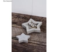 Rayher Set complet de béton créatif motif ETOILE, 5 pces., arts créatifs, décoration, Noël- 34367000