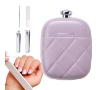 Kit coupe-ongles 4 en 1 pour le soin des ongles - Ciseaux à ongles incurvés avec étui - Convient pour les femmes, les pères, les maris, les personnes âgées, pour le travail, le salon et les