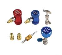 Kit Coupleurs Rapides pour r1234yf Laiton pour Clim Auto Kit | Laiton , verrou 6 billes, étanchéité totale, pour diagnostic et récupération, compatible HVAC