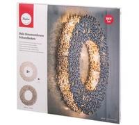 Kit couronne de bois - Flocons de neige - 10 pcs