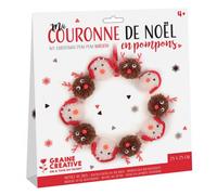 Kit Couronne Noel Pompons