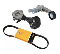 Kit courroie de transmission avec tendeur + poulie de friction pour Mini 1.6L (2011-2016) Cooper, Countryman, Paceman