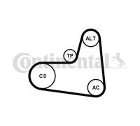 KIT COURROIE STRIÉE MULTIPLE EN V VW 1.0/1.4TFSI