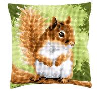 Kit Coussin au Point de Croix Ecureuil