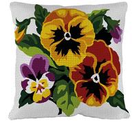 Kit Coussin Canevas Pensées - Se1903.215