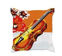 Kit Coussin Demi-Point Violon (40x40 Cm Fini)