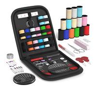 Kit Couture, Coquimbo Set de Couture Accessoires de Couture Premium avec Étui de Transport, Kit de Couture Complet Pratique pour la Maison, Voyage, Utilisation d'urgence (noir)