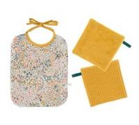 Kit couture premier repas, bavoir en tissu Liberty ® Adelajda - niveau débutant(...) - Jaune (Adelja) Jaune (Adelja) G