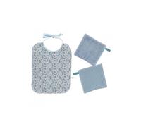 Kit couture premier repas, bavoir en tissu Liberty Eloise - niveau débutant vendu au mètre(...) - Bleu (Eloise)