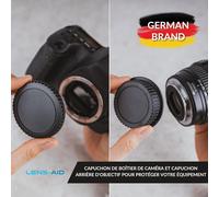 Kit Couvercle De Boîtier + Couvercle D'Objectif (Arrière) Adapté Au Boîtier D'Appareil Photo Pentax Et À L'Objectif Avec Baïonnette À Monture K[Z223]