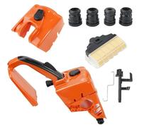 Kit couvercle de cylindre de poignée arrière et filtre à air compatible avec tronçonneuse Stihl MS 210/MS 230/MS 250, avec couvercle de filtre et tampon AV