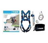 Kit couvreur TRACTEL harnais + antichute + corde 10 m - 70162 G