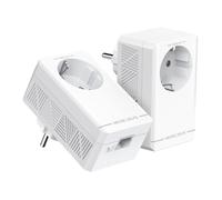 Kit CPL Gigabit AV1000 avec prise intégrée type F (lot de 2) Vitesse 1000Mbps |MSE1062 couleur Blanc