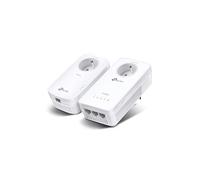 TP-Link Kit CPL AV1300 Gigabit WiFi AC avec prise gigogne Blanc E