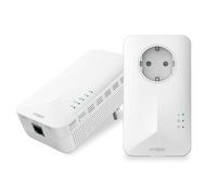 STRONG Powerline 1000 Kit - CPL WiFi AC1200 Mbps avec Gigabit Port, Integrated Socket, Compatible Toute Box/Routeur, Prise Filtrée, Plug and Play