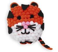 Janod - Coffret Tigre en Mini-Pompons à Créer - Les Ateliers Déco - Kit Loisir Créatif Enfant - Motricité Fine et Concentration - Dès 6 Ans, J07968
