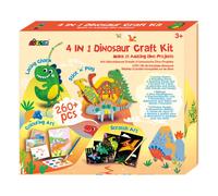 Kit créatif 4 en 1 - dinosaures multicolor TU