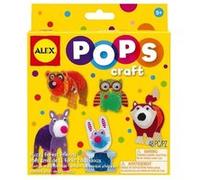 OTTO Kit creatif 5 amis animaux de la foret tous doux (pompons, papier, autocollants, yeux) - enfant 5/7 ans