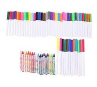 Kit Créatif 65 Pièces avec Feutres / Crayons de Couleurs Assortis Topwrite Multicolore