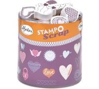 Kit créatif Aladine Stampo Scrap Cœurs G