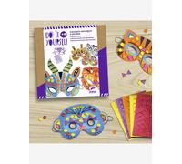 Kit créatif Animaux de la jungle 5 masques multicolore TU