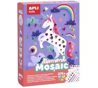 APLI Kit créatif Gommettes strass Licorne 4 pcs – Activité ludique dès 4 ans