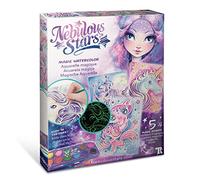 Kit Créatif Aquarelle Magique Nebulia Nebulous Stars - Coffret Activité Manuelle pour Enfant - Atelier Loisirs Dessin Aquarelle pour Fille à partir de 7 ans - 5 Tableaux à Peindre Magic Watercolor