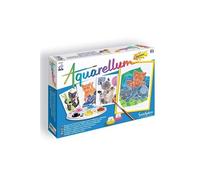 Sentosphère – Kit peinture Aquarellum Junior Chatons – Aquarellable magique – À partir de 7 ans