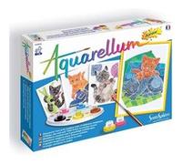 Sentosphère – Kit peinture Aquarellum Junior Chatons – Aquarellable magique – À partir de 7 ans