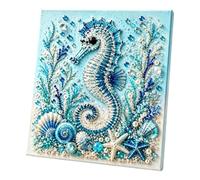 Kit créatif avec perles pour décoration de la maison et fournitures | Kit de création de tableaux avec perles pour maison, appartement, chalet, adultes, hommes, femmes, maman, papa, épouse, mer