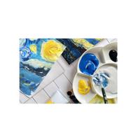 KREUL 43201 - Meisterfälscher Box Sternennacht, boîte de coloriage avec jeu audio, couleurs à base d'eau, végétalien, lavable