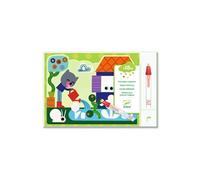 Djeco – Coloriages magiques – Caché dans le jardin – Pour enfant de 18 mois et plus – Lot de 5