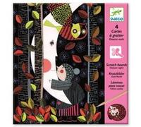 Kit créatif Carte à gratter Douce nuit Djeco Multicolore G