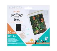 Kit créatif - Cartes à gratter Animaux du monde - 10 pcs