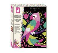Kit Créatif - Coffret 2 Tableaux Fils Tendus Animaux De La Jungle À Créer