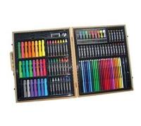 kit créatif créa et cie crayon de couleur et feutres mallette a dessin 113 pièces G