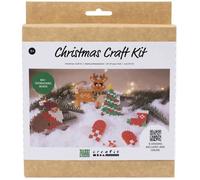 Kit créatif - Creotime - Noël - 5 pcs - Rouge, Vert, Blanc - Pour enfants à partir de 5 ans