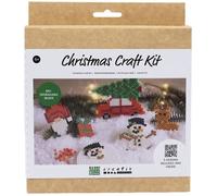 Kit créatif - Creotime - Voiture de Noël - 5 pcs - Multicolore - Pour enfants à partir de 5 ans