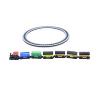 Kit créatif de chemin de fer miniature, figurine de modélisme, jouet pour maison de poupée, paysage avec train et rails réalistes, représentation de scène, maison de poupée, chemin de train