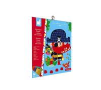 Janod Coffret Mosaïques en Mousse Pirates – Kit Loisir Créatif Enfant – Dès 5 ans – J07897
