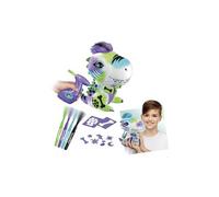 Canal Toys - Peluche Airbrush Dinosaure à Personnaliser - Peluche Spray Art avec Feutres et Pochoirs - Dès 6 ans - OFG 243, Blanc