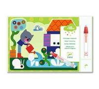 Djeco – Coloriages magiques – Caché dans le jardin – Pour enfant de 18 mois et plus – Lot de 5