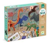 Coffret Activités Créatives - DJECO - Le Monde des Dinosaures - 6 Projets - Multicolore - Pour Enfants