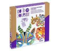 Kit créatif Djeco Masques mosaïques Animaux de jungle