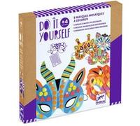 Kit créatif Djeco Masques mosaïques Animaux de jungle Violet E
