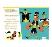 Avenue Mandarine Boîte créative enfant KC123C – 5 pantins Insectes – Multicolore – Dès 3 ans