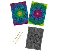 Kit Créatif Enfant Cartes À Gratter Mandala