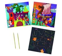 Kit Créatif Enfant Cartes À Gratter Pirates