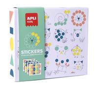 Kit créatif enfant Gommettes Géometrique Animaux